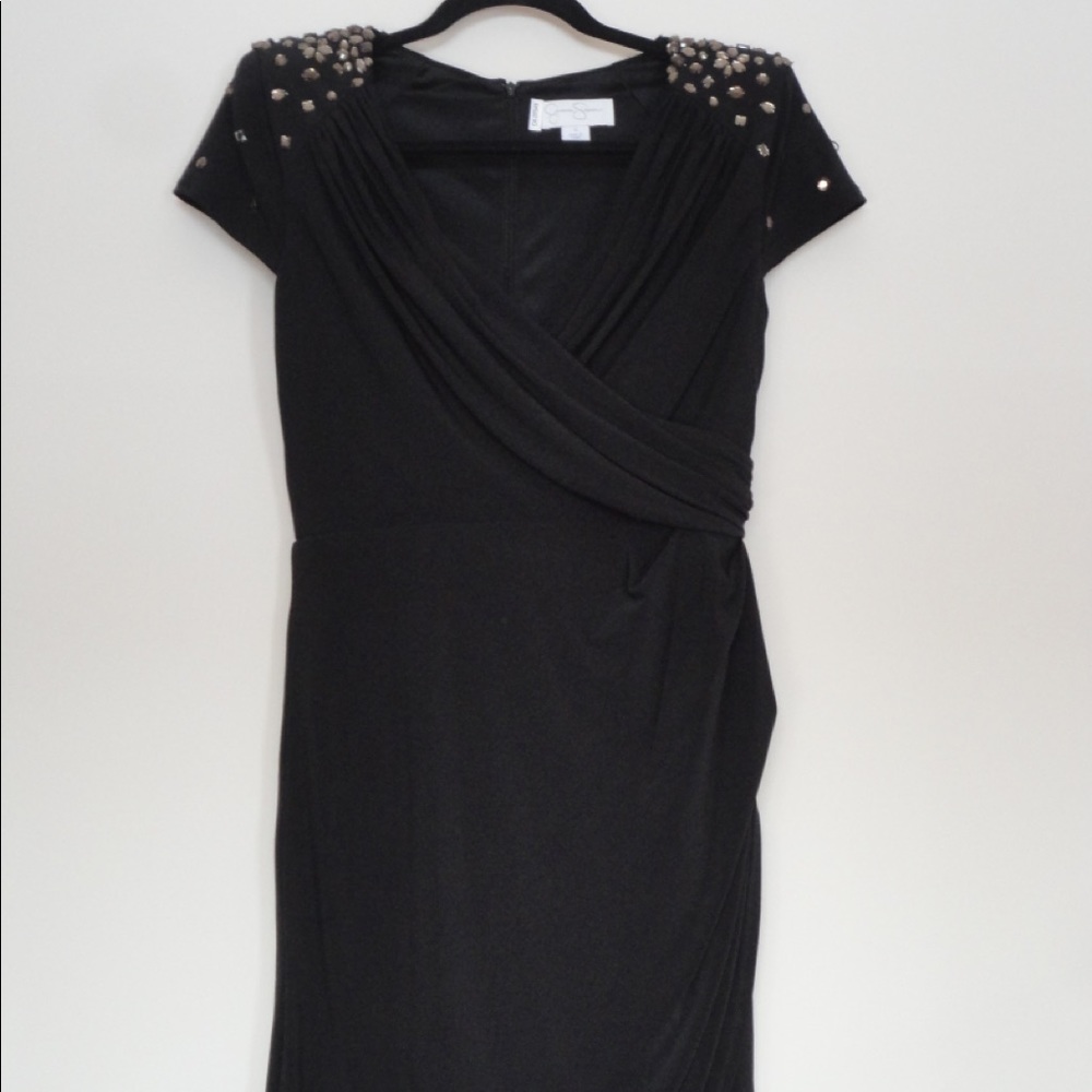 BEADED SHOULDER DRESS - JESSICA SIMPSON - 10